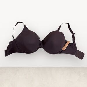 SKIMS FITS EVERYBODY T-SHIRT BRA ESPRESSO NWT 34H